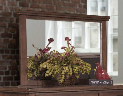 New Classic Furniture Cagney Mirror in Chestnut image