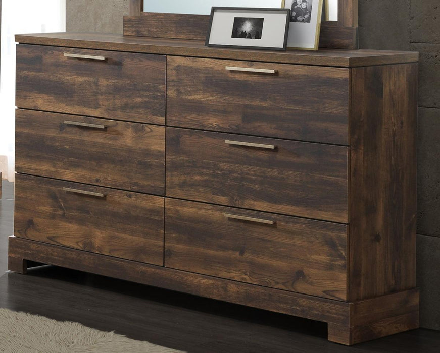 New Classic Furniture Campbell 6 Drawer Dresser in Ranchero image