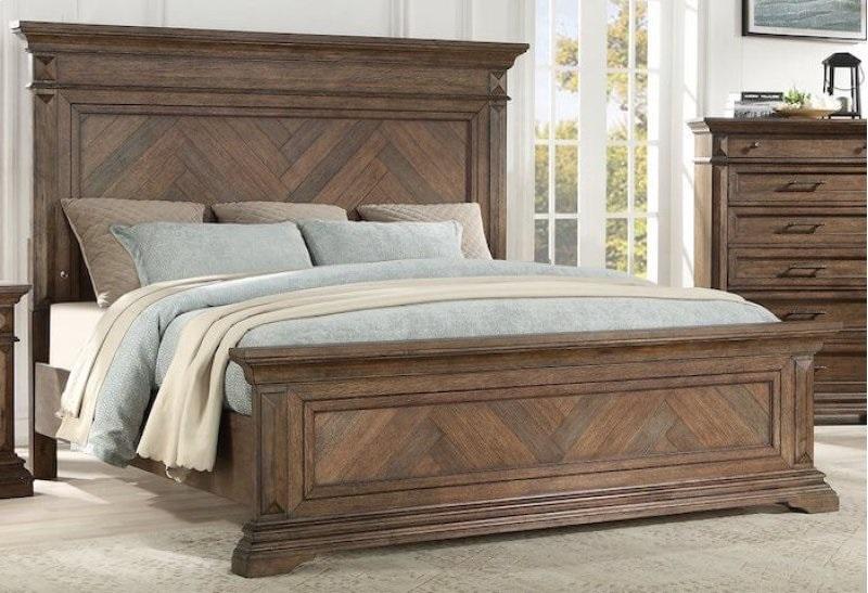 New Classic Furniture Mar Vista 6/6-6/0 EK/WK Footboard and Slat in Walnut