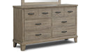 New Classic Furniture Marwick 8 Drawer Dresser in Sand image