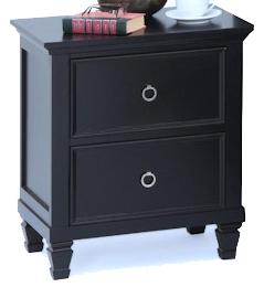 New Classic Tamarack 2-Drawer Nightstand in Black