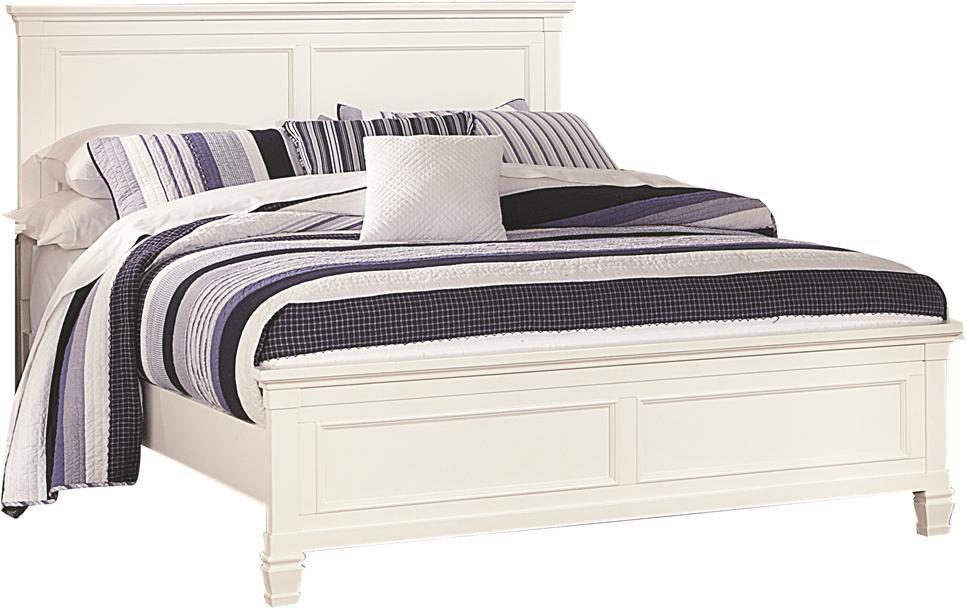 New Classic Tamarack Full Panel Bed in White