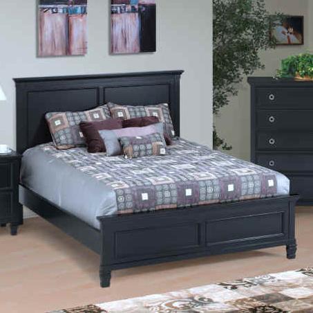 New Classic Tamarack California King Panel Bed in Black image